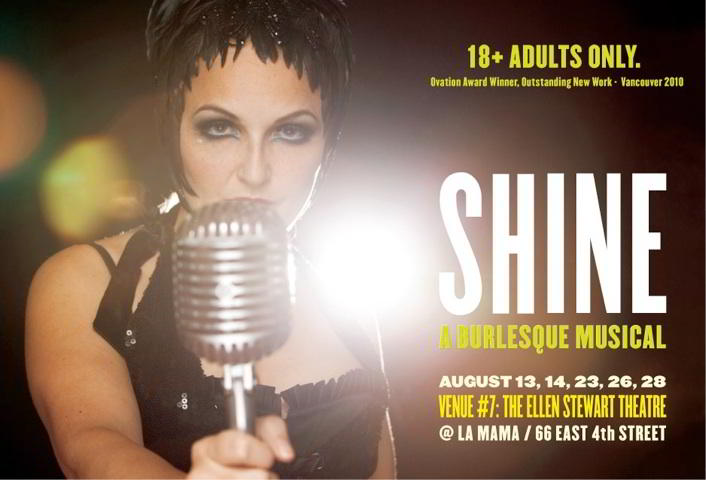 Shine: A Burlesque Musical (The Wet Spots) shine handbill NYC Shine: A Burlesque Musical (The Wet Spots)